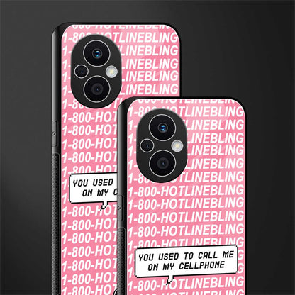 1800 hotline bling back phone cover | glass case for oppo f21 pro 5g