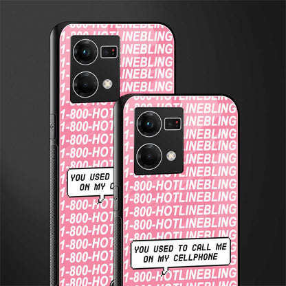 1800 hotline bling back phone cover | glass case for oppo f21 pro 4g