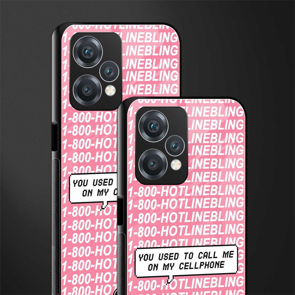 1800 hotline bling back phone cover | glass case for oneplus nord ce 2 lite 5g
