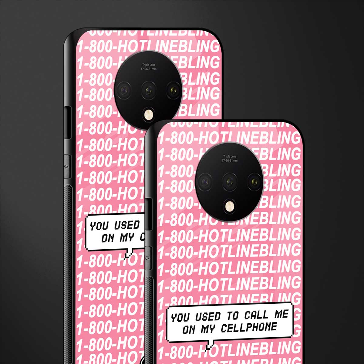 1800 hotline bling phone cover for oneplus 7t 