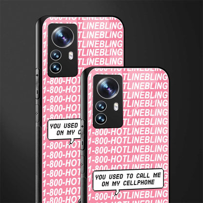 1800 hotline bling back phone cover | glass case for xiaomi 12 pro