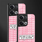 1800 hotline bling back phone cover | glass case for oppo reno 8