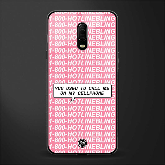 1800 hotline bling phone cover for oneplus 6t 