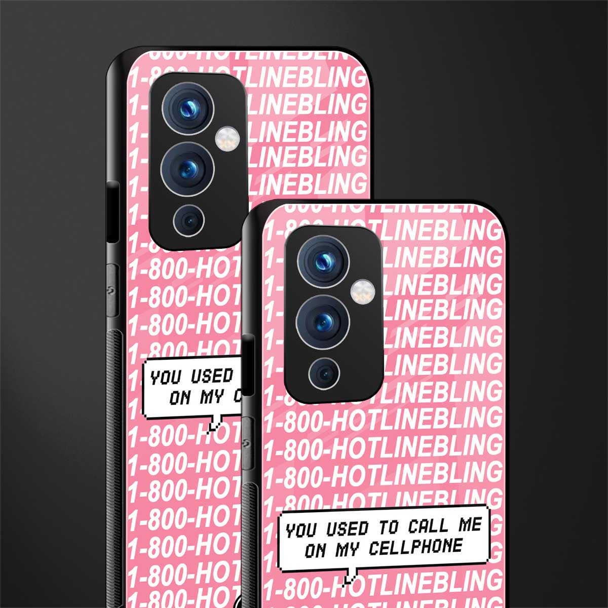 1800 hotline bling back phone cover | glass case for oneplus 9