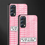 1800 hotline bling back phone cover | glass case for oppo reno 5