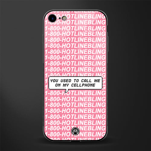 1800 hotline bling phone cover for iphone 8 