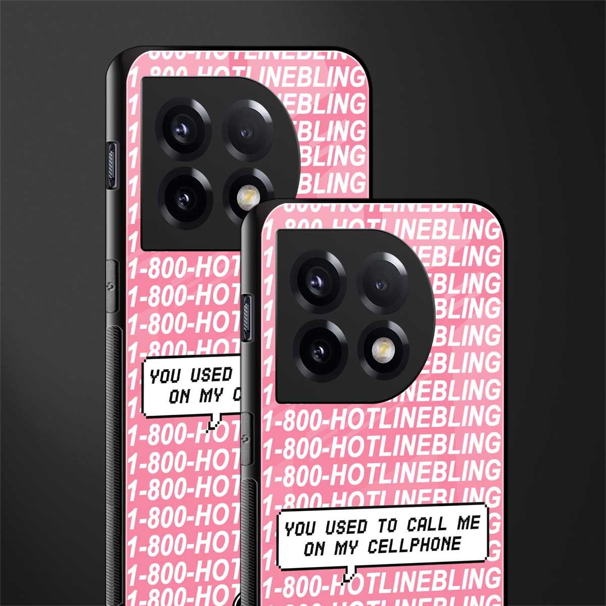 1800 hotline bling back phone cover | glass case for oneplus 11