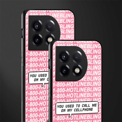 1800 hotline bling back phone cover | glass case for oneplus 11