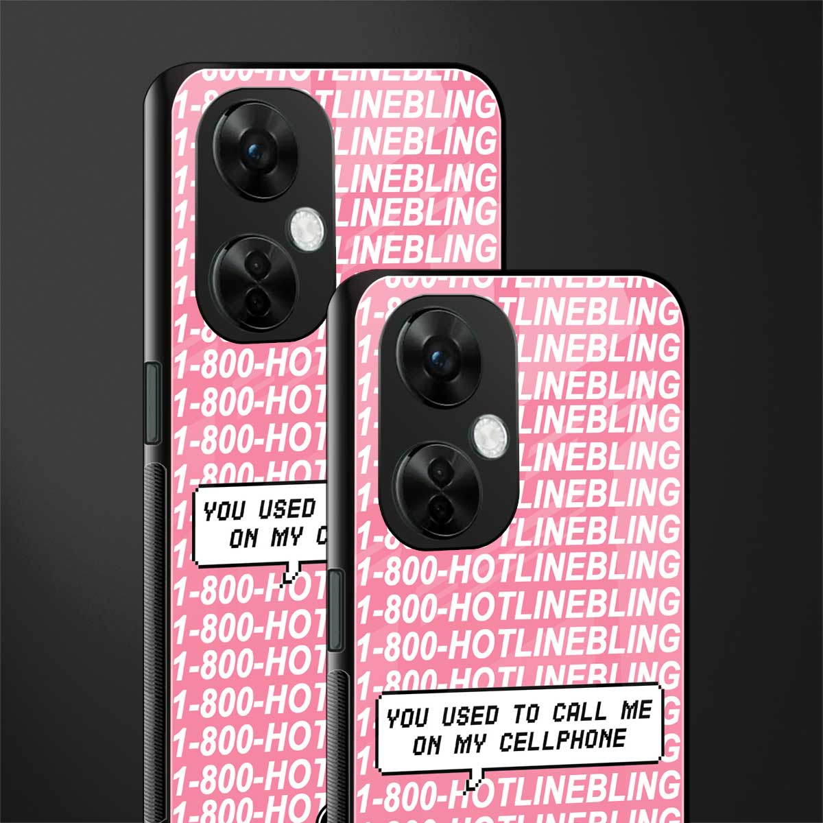 1800 hotline bling back phone cover | glass case for oneplus nord ce 3 lite