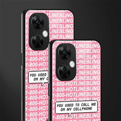 1800 hotline bling back phone cover | glass case for oneplus nord ce 3 lite