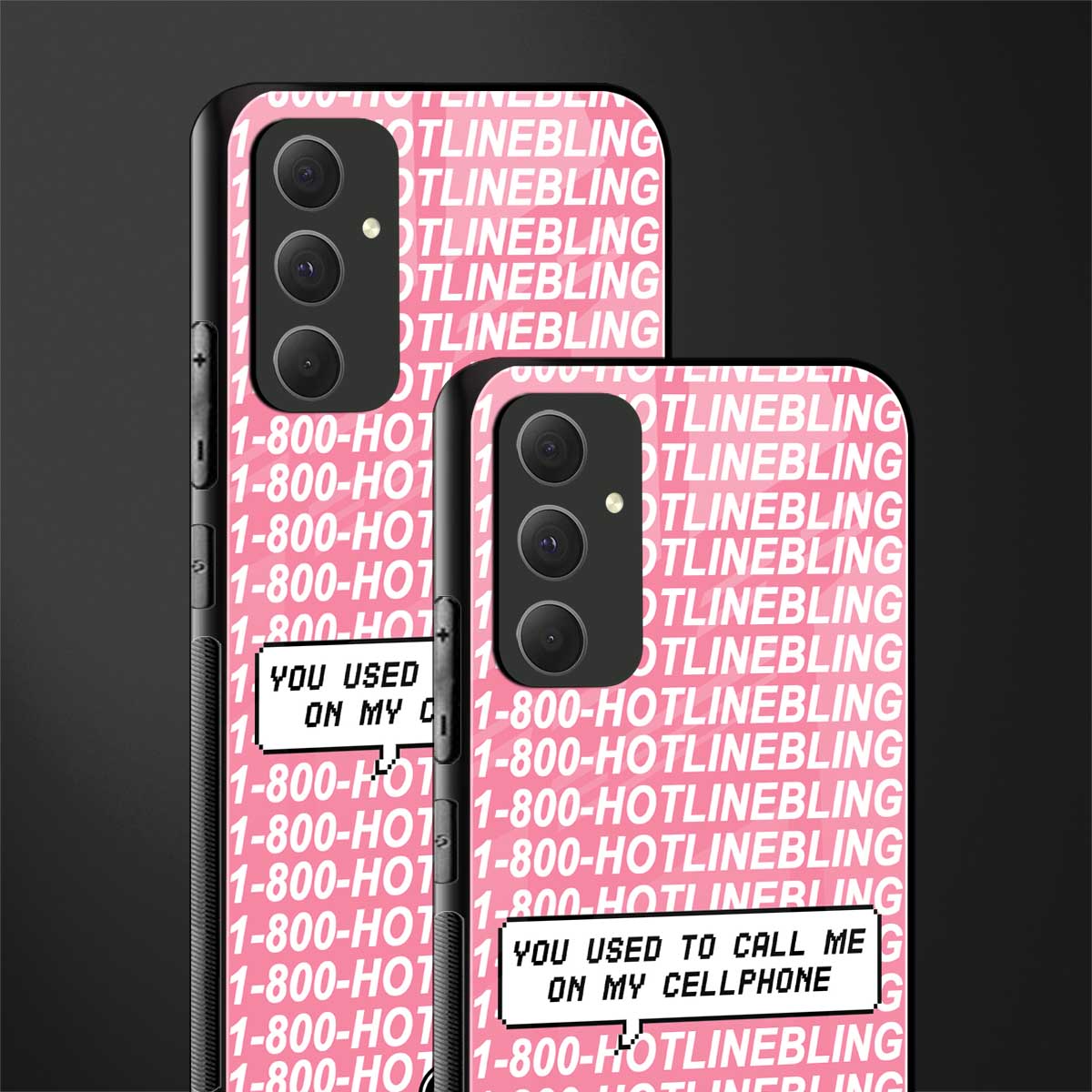 1800 hotline bling back phone cover | glass case for samsung galaxy a54 5g