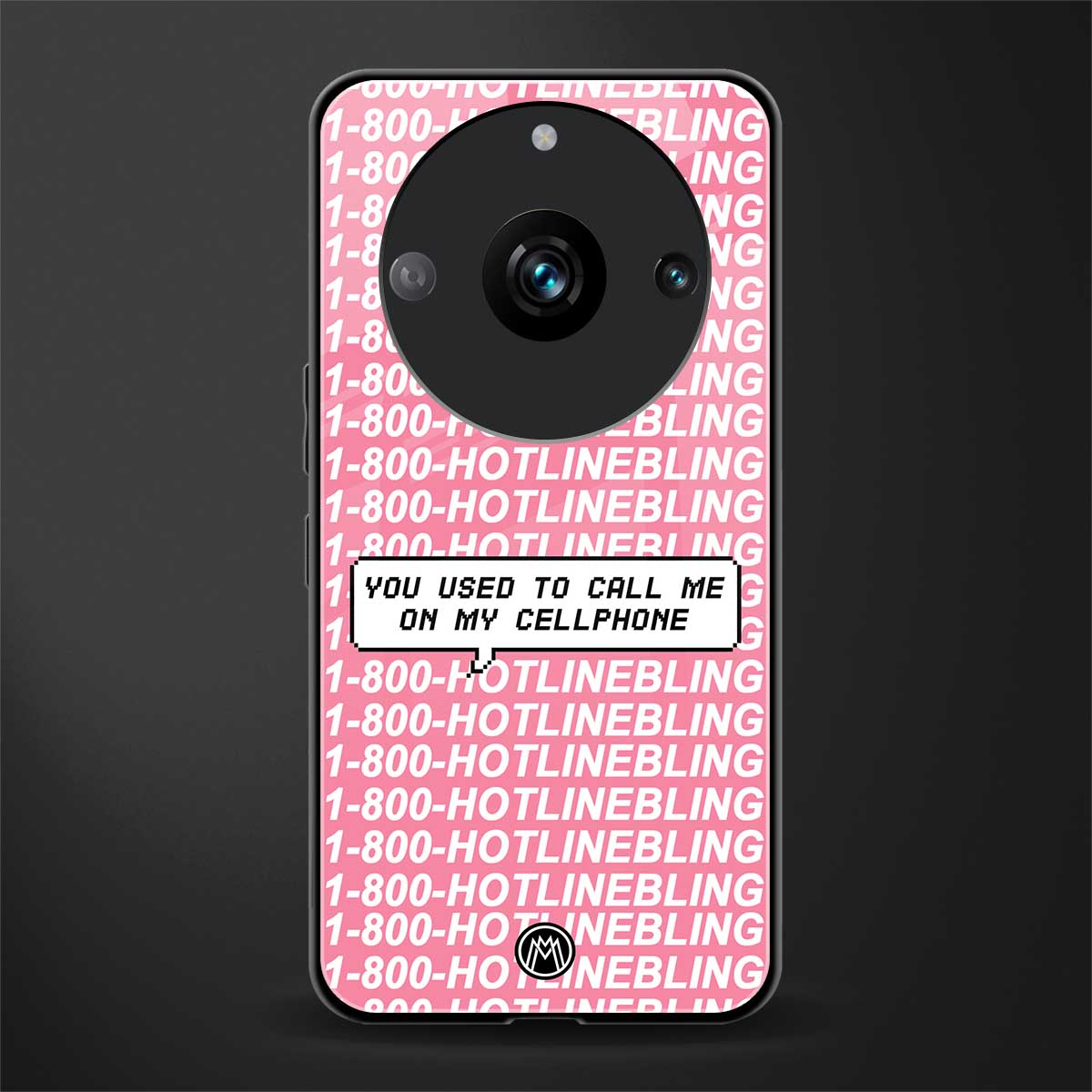1800 hotline bling back phone cover | glass case for realme 11 pro 5g
