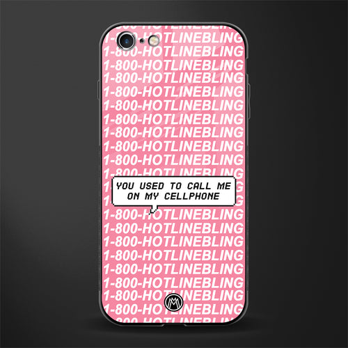 1800 hotline bling phone cover for iphone 6 plus 