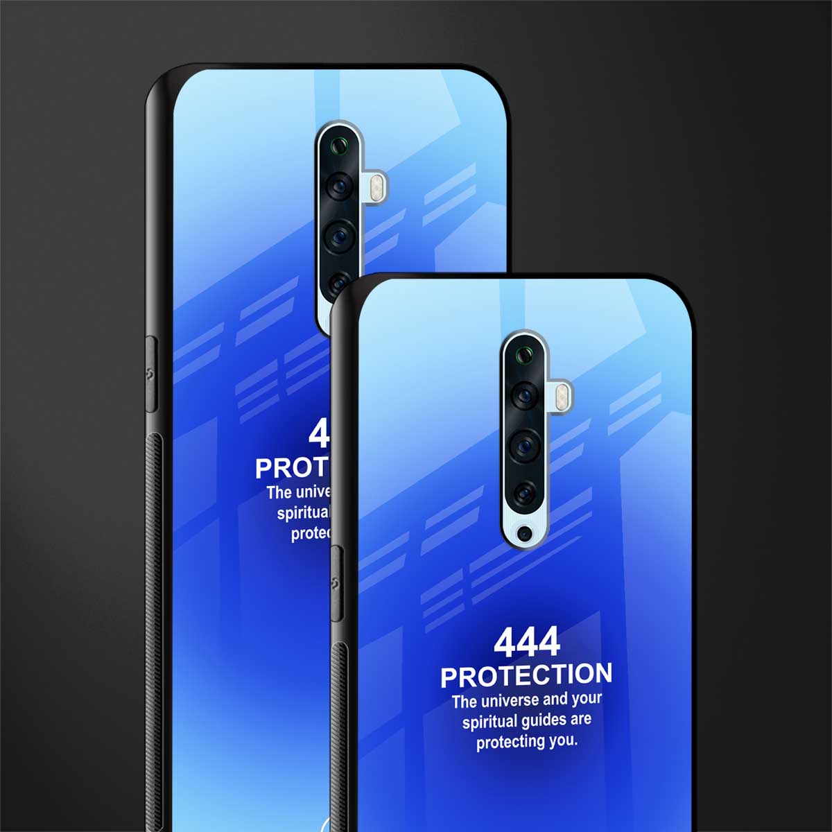 444 protection glass case for oppo reno 2z image-2