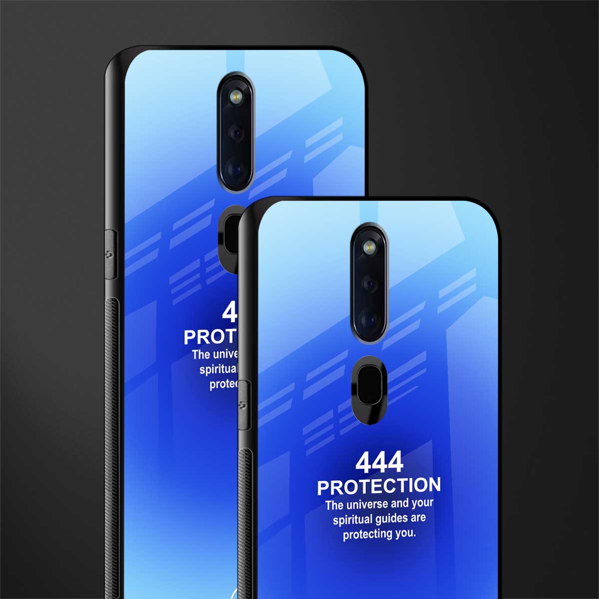 444 protection glass case for oppo f11 pro image-2