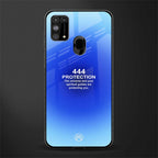 444 protection glass case for samsung galaxy m31 prime edition image