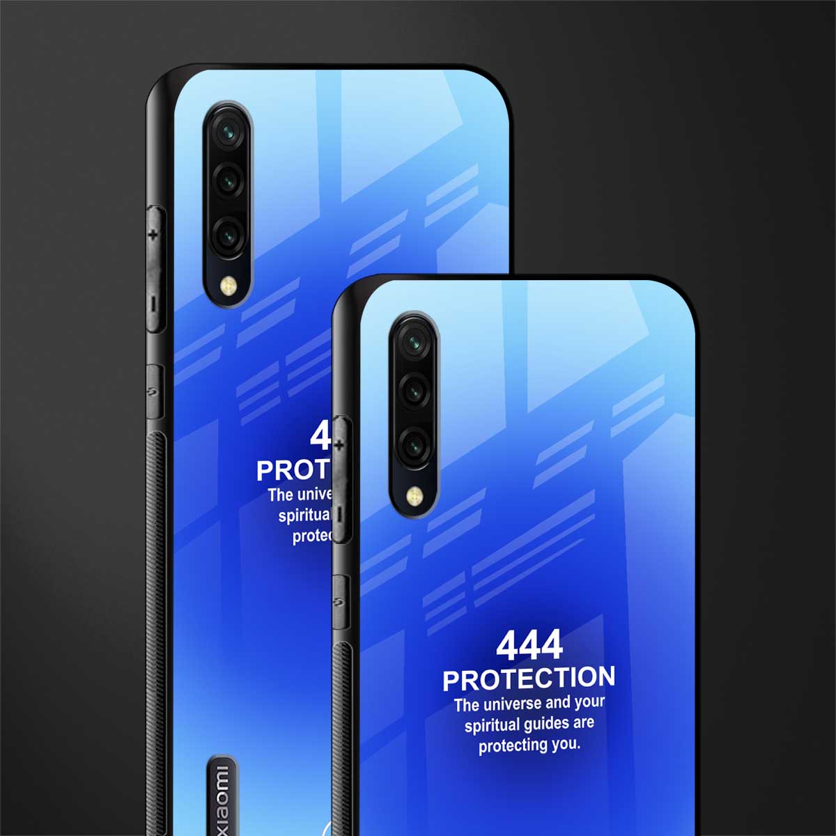 444 protection glass case for mi a3 redmi a3 image-2