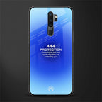 444 protection glass case for oppo a9 2020 image