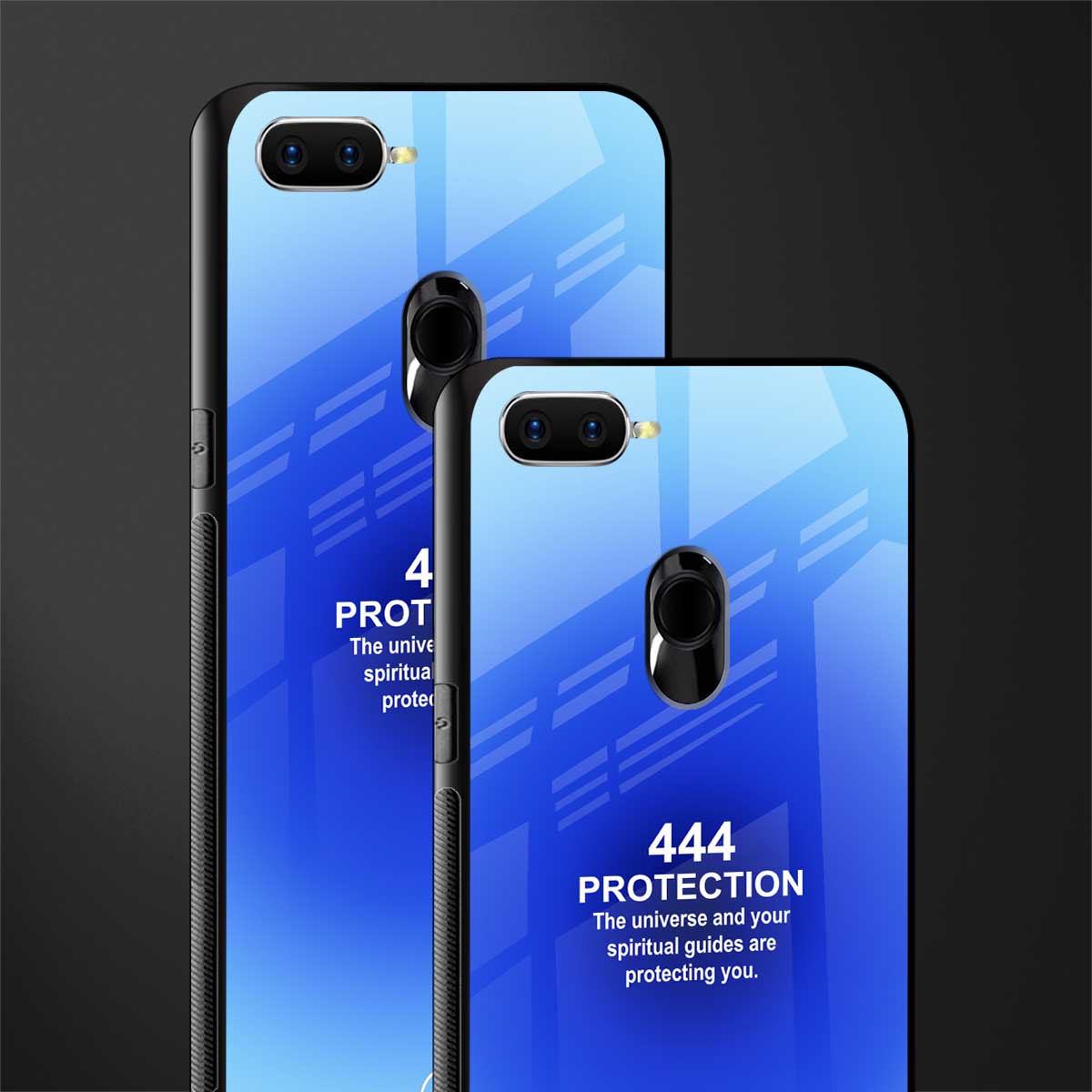 444 protection glass case for oppo a12 image-2