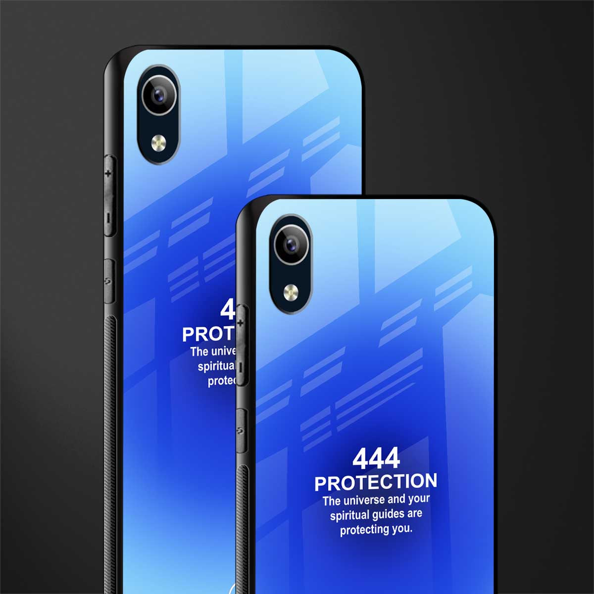 444 protection glass case for vivo y1s without fingerprint image-2