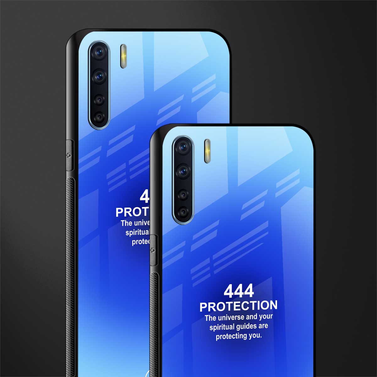 444 protection glass case for oppo f15 image-2