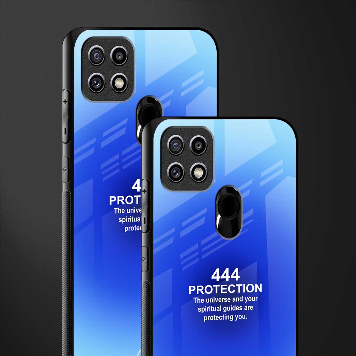 444 protection glass case for oppo a15 image-2
