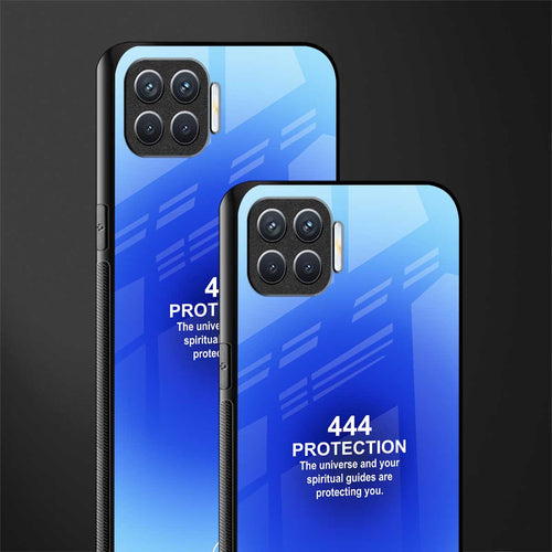 444 protection glass case for oppo f17 image-2