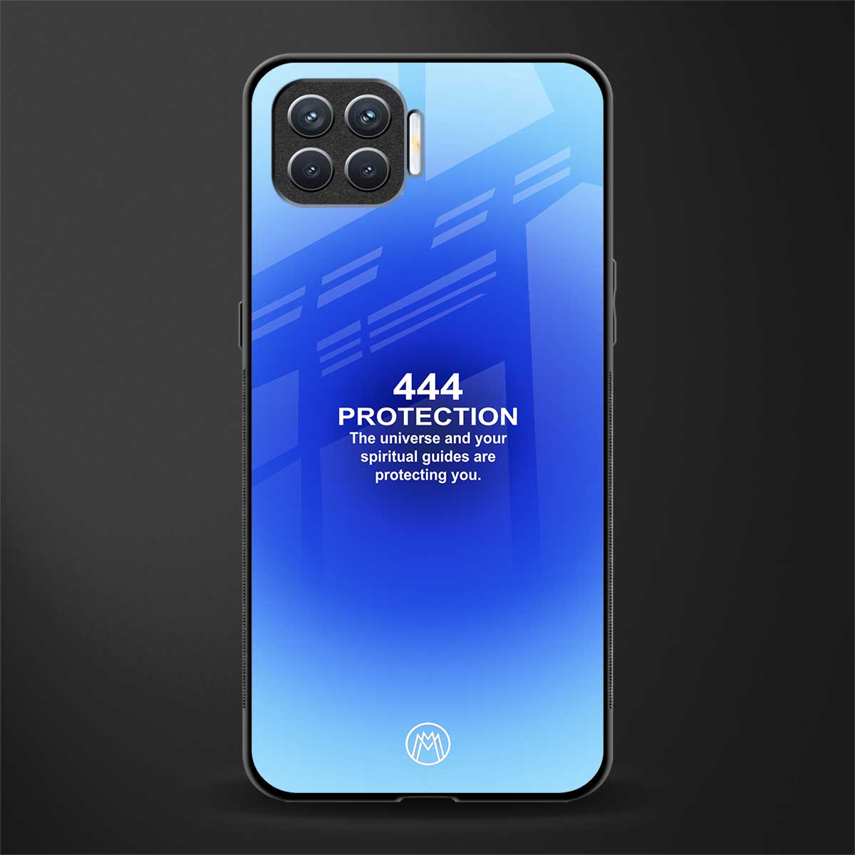 444 protection glass case for oppo f17 image
