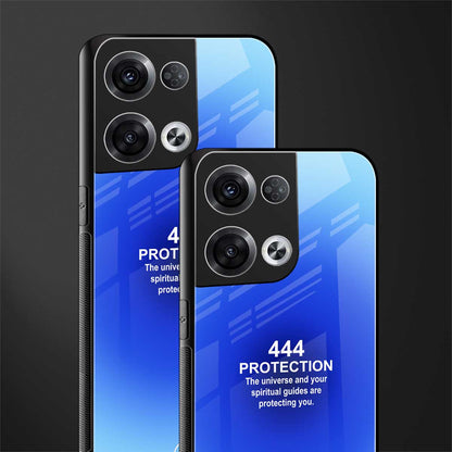 444 protection back phone cover | glass case for oppo reno 8