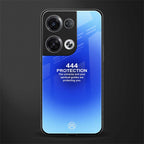 444 protection back phone cover | glass case for oppo reno 8 pro