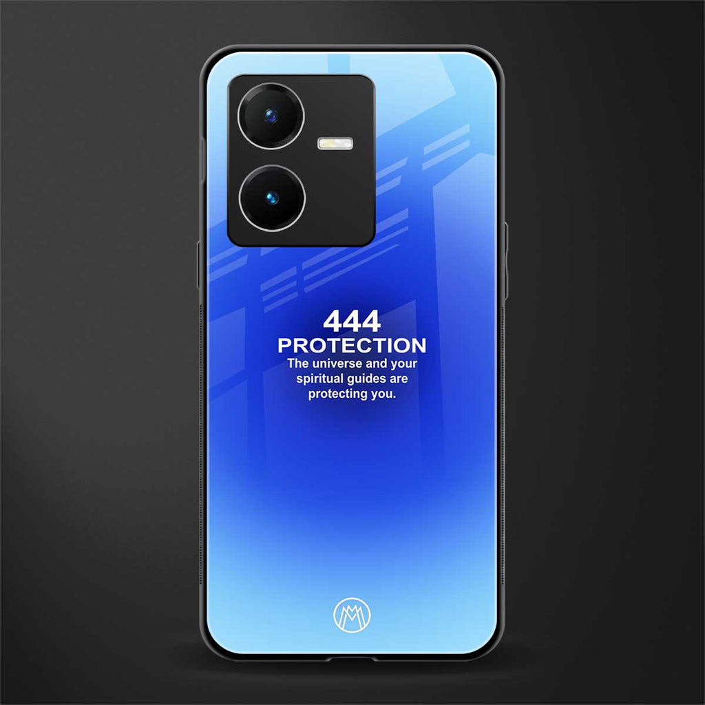 444 protection back phone cover | glass case for vivo y22