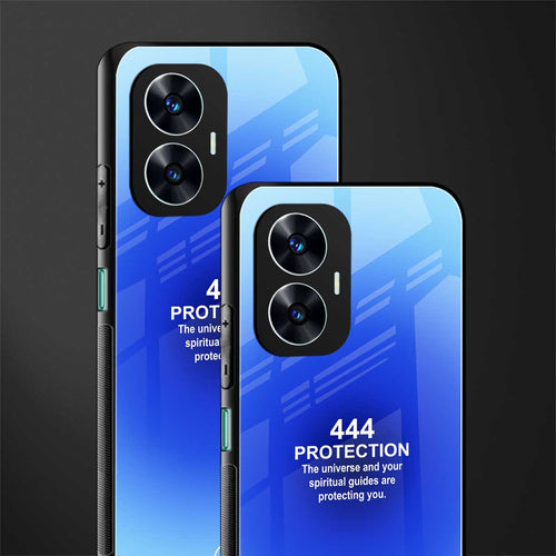 444 protection back phone cover | glass case for realme c55