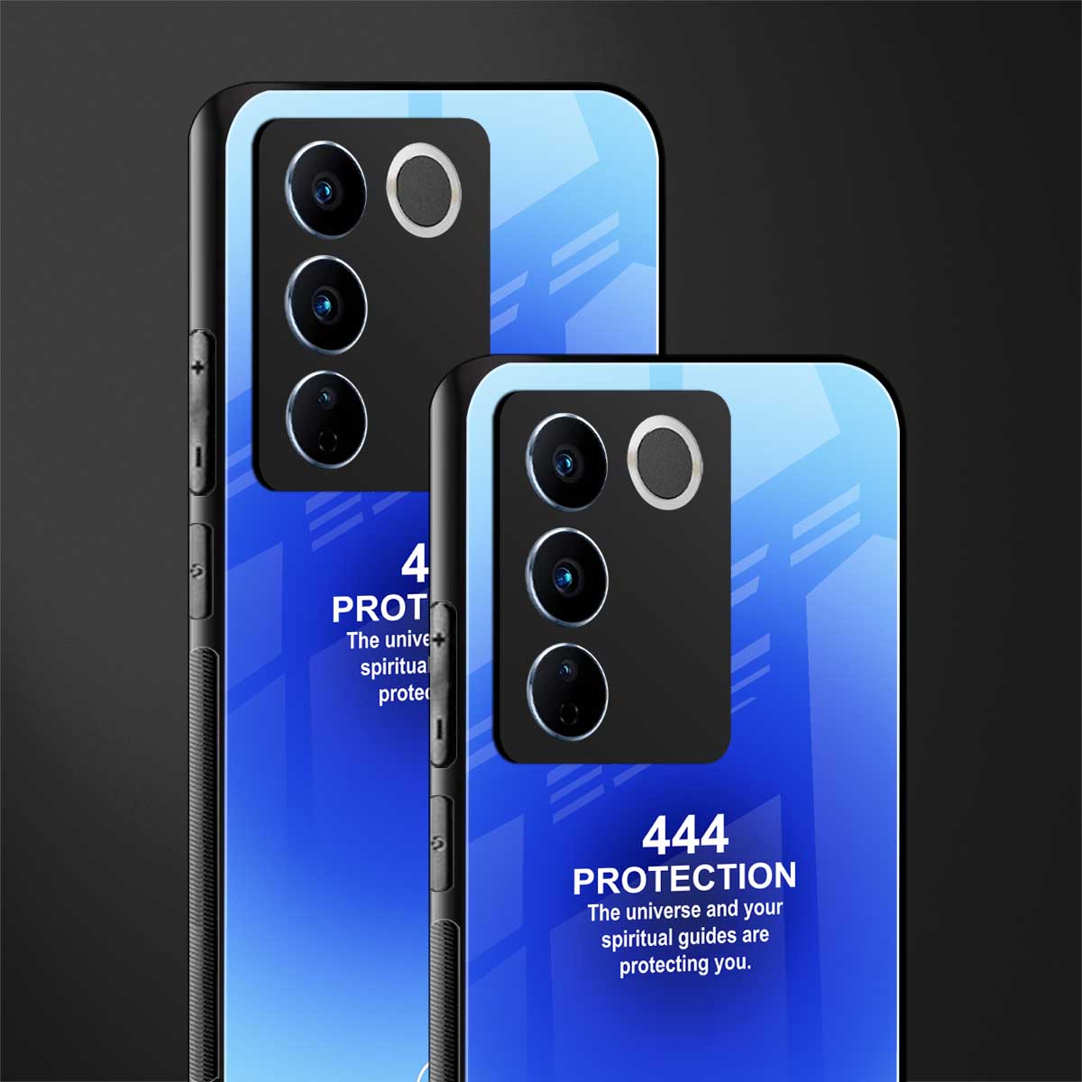 444 protection back phone cover | glass case for vivo v27 pro 5g