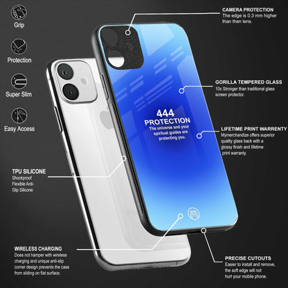 444 protection back phone cover | glass case for vivo t1 44w 4g