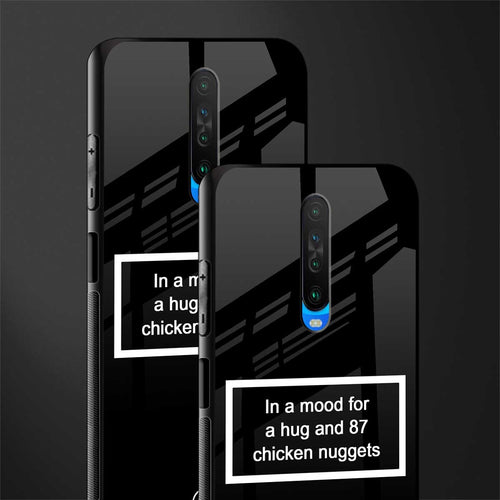 87 chicken nuggets black edition glass case for poco x2 image-2