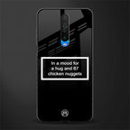 87 chicken nuggets black edition glass case for poco x2 image