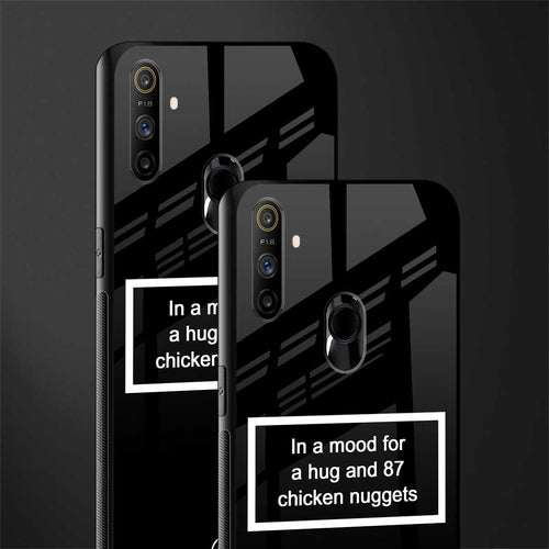 87 chicken nuggets black edition glass case for realme narzo 10a image-2