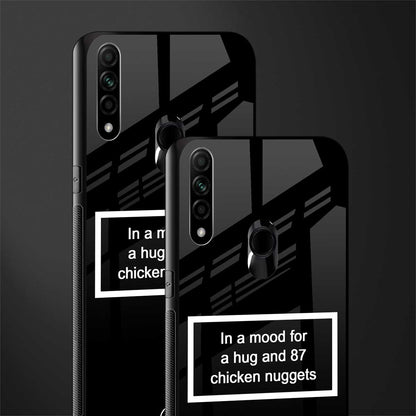 87 chicken nuggets black edition glass case for oppo a31 image-2