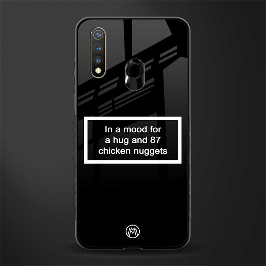 87 chicken nuggets black edition glass case for vivo y19 image