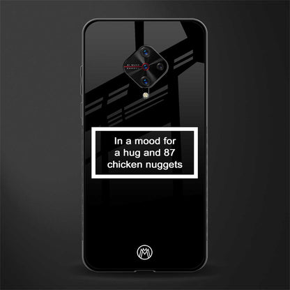 87 chicken nuggets black edition glass case for vivo s1 pro image