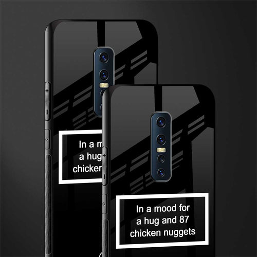 87 chicken nuggets black edition glass case for vivo v17 pro image-2