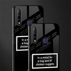 87 chicken nuggets black edition glass case for vivo z1 pro image-2