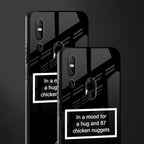 87 chicken nuggets black edition glass case for vivo v15 image-2