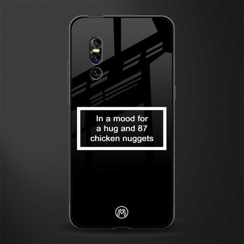 87 chicken nuggets black edition glass case for vivo v15 pro image