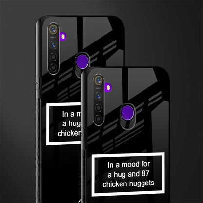 87 chicken nuggets black edition glass case for realme narzo 10 image-2