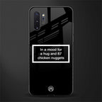 87 chicken nuggets black edition glass case for samsung galaxy note 10 plus image