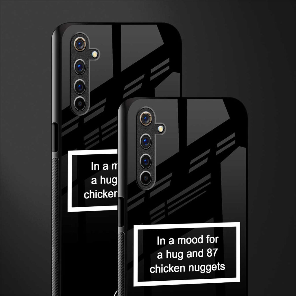 87 chicken nuggets black edition glass case for realme 6 pro image-2