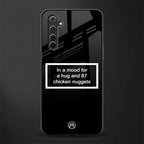 87 chicken nuggets black edition glass case for realme 6i image