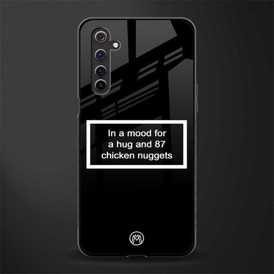 87 chicken nuggets black edition glass case for realme 6i image