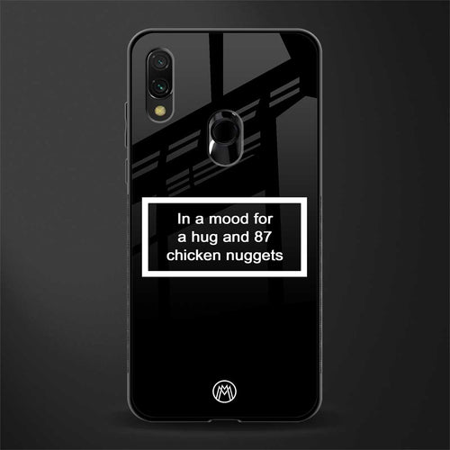 87 chicken nuggets black edition glass case for redmi note 7 pro image